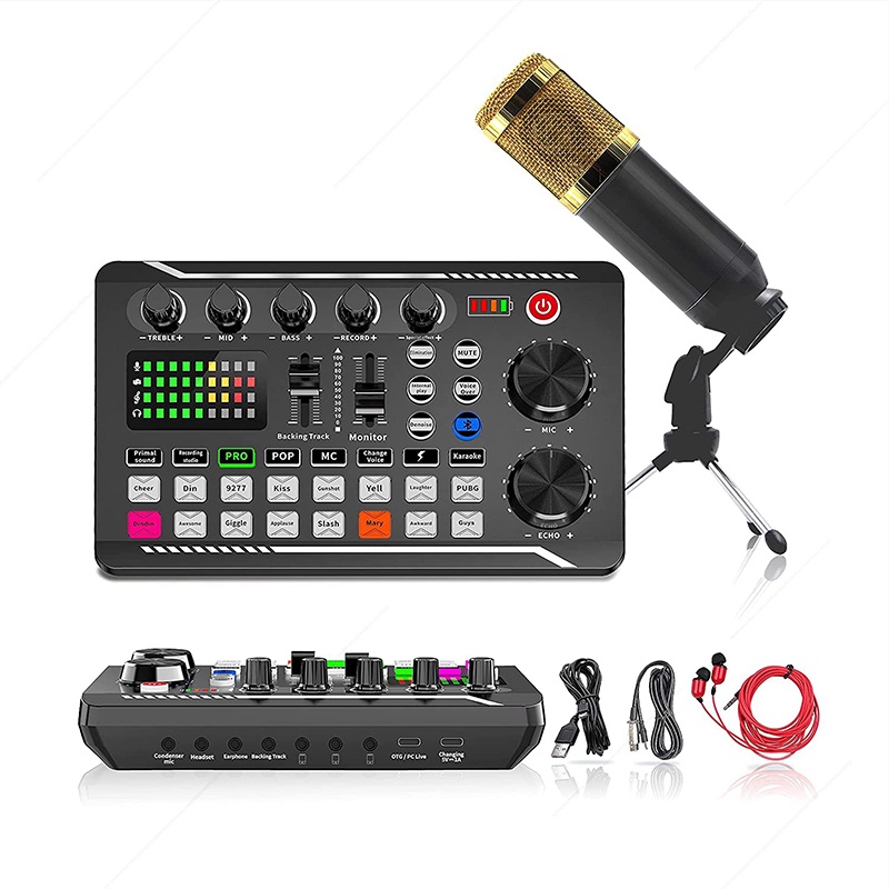 Professional DJ Audio Interface Mixer, Portable ALL-IN-ONE Podcast ...