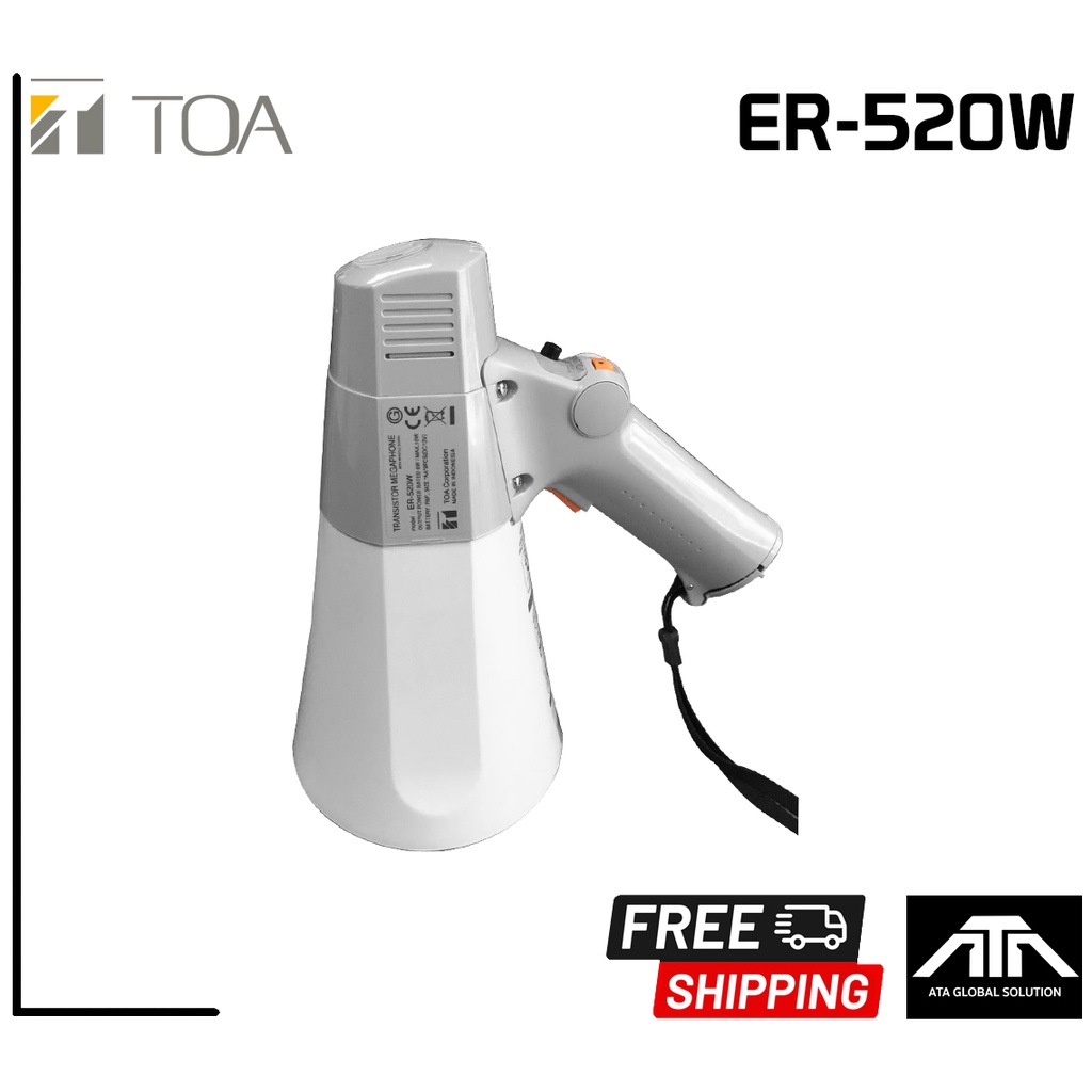 ส่งฟรี-toa-er-520w-โทรโข่ง-โทรโข่งแบบมือถือ-er-520w-er520w-โทรโข่งtoa-โทรโข่งใช้งานสนาม-megaphone