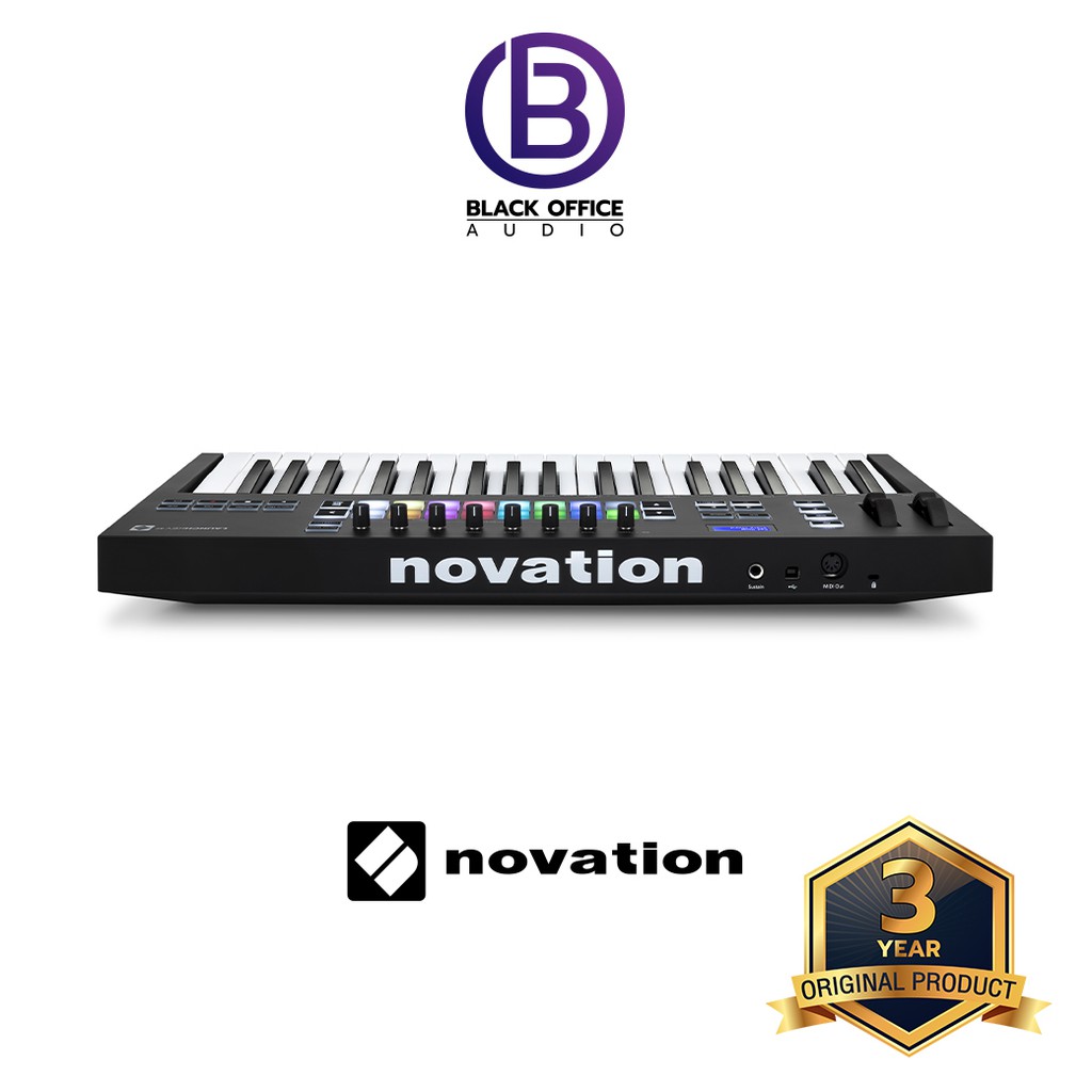 novation-launchkey-37-mk-iii-มิดี้-คีย์บอร์ด-ทำเพลง-ทำบีท-midi-keyboard-midi-controller-blackofficeaudio