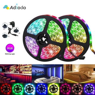 Adiodo 5 เมตร 300 LEDs SMD 3528 ไฟ LED Strip แบบยืดหยุ่นแถบเทปกันน้ำแบบยืดหยุ่นสำหรับตกแต่งห้องนั่งเล่นในบ้าน