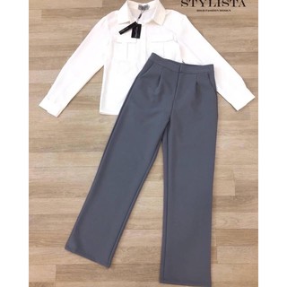 เซต 2 ชิ้น  เสื้อเชิ้ต + กางเกงขายาว TAG :: STYLISTA Code : ST20314