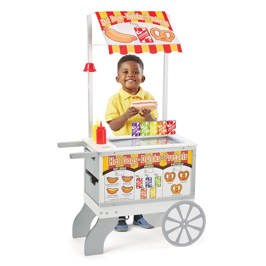 melissa-amp-doug-รุ่น-9350-snacks-amp-sweets-food-cart-ชุดรถเข็นขายไอศกรีม-และ-ชุดรถเข็นขายฮอทด๊อก