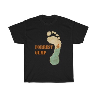 เสื้อยืด พิมพ์ลายภาพยนตร์ Run Forrest Run Forrest Gump สไตล์เรโทร สีขาวกรมท่า ไซซ์ S ถึง 3XL