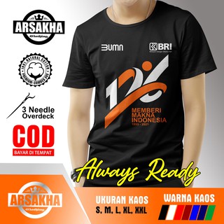 เสื้อยืด พิมพ์ลาย Bumn HUT BRI BRI-126 สําหรับผู้ชาย