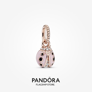 Pandora จี้รูปนกเต่าทอง สีชมพูกุหลาบ ของขวัญวันเกิด สําหรับสุภาพสตรี p825