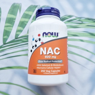 ภาพหน้าปกสินค้าNAC อะเซทิลซิสเทอีน 600mg 250 Veg Capsules (Now Foods) Kosher ช่วยละลายเสมหะ #N-Acetylcysteine, N-Acetyl Cysteine ที่เกี่ยวข้อง