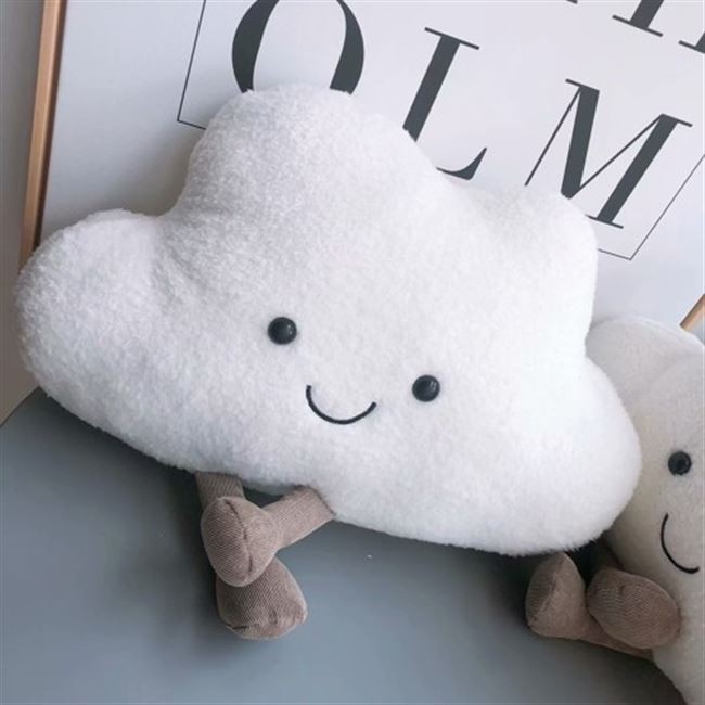 พร้อมส่ง-หมอนตุ๊กตานุ่ม-รูปการ์ตูนก้อนเมฆน่ารัก-สไตล์นอร์ดิก