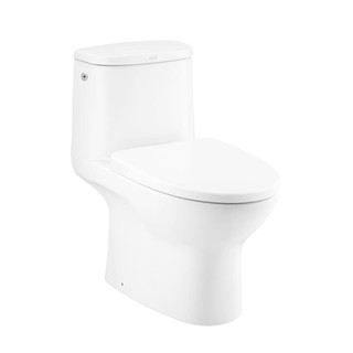 Sanitary ware 1-PIECE TOILET COTTO C105327 4.5L WHITE sanitary ware toilet สุขภัณฑ์นั่งราบ สุขภัณฑ์ 1 ชิ้น COTTO C105327