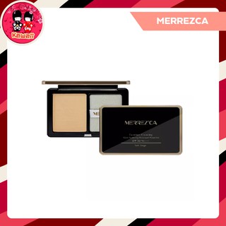 ! โล๊ะสต๊อก ! MERREZCA Excellent Covering Skin Setting Pressed Powder SPF50/PA+++ เมอร์เรซกา แป้งกันน้ำ กล่องทอง (9กรัม)