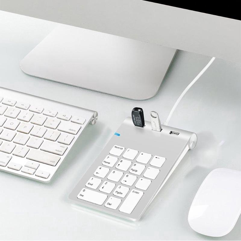 Rocketek USB Numeric Keypad 18 Keys Mini USB 2.0 Hubs for Digital ...