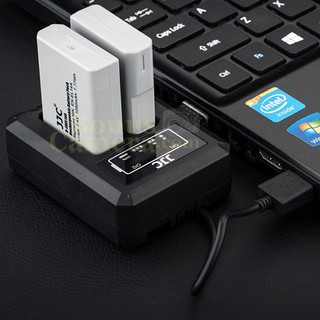 แท่นชาร์จ USB 2 ก้อน สำหรับกล้องนิคอน Df,D5100,D5200,D5300,D5500,D5600 Nikon EN-EL14,EN-EL14a Battery Charger