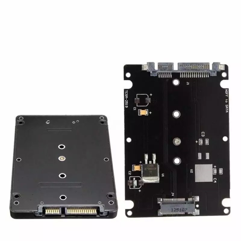 M.2 NGFF SATA SSD/MSATA ไปยัง SATA Adapter Card PC Adapter m2 + M ...