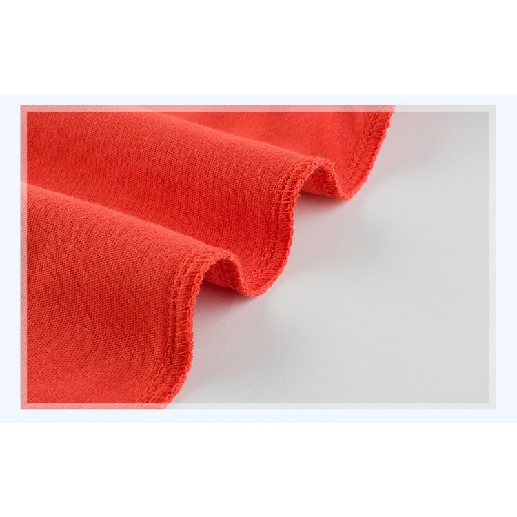 เสื้อยืดผ้าฝ้ายแขนยาวลายทางสีแดงสำหรับเด็ก