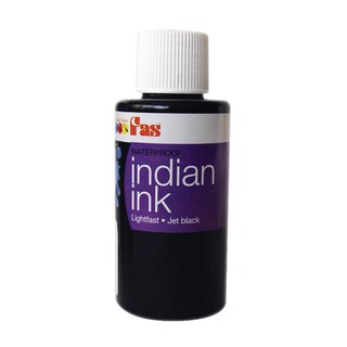 (โค้ดINCSM4Lขั้นต่ำ49ลด20) FAS Indian Ink 60 ml (หมึกอินเดียนอิ้งค์)