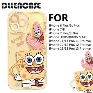 Dllencase เคสโทรศัพท์มือถือแบบนิ่ม TPU ใส กันกระแทก ลายการ์ตูน A233 สําหรับ Compatible For iPhone 14 13 Pro Max 6 Plus 6s Plus 7 7 Plus 8 8 Plus X XS XR XS Max 11 12 13 Pro Pro Max