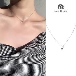 Fashion Simple five-pointed Star Pendant Charm Necklace Clavicle Chain Necklace