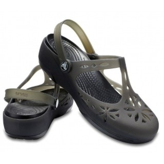 Crocs Flower Mary Jane (NEW ARRIVAL) AUTHENTIC ( Black Version )