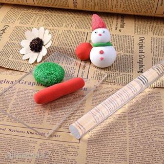 ภาพหน้าปกสินค้า[ALMENCLA2] Soild Clear Polymer Clay Acrylic Roller Rolling Pin Craft DIY Tools 20x2cm ซึ่งคุณอาจชอบสินค้านี้