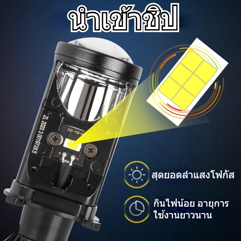 ส่งจากไทย-หลอดไฟ-led-รุ่น-y6-ขั้ว-h4-16-000-ลูเมน-คัทออฟ-rhd-รุ่นใหม่2022-สว่างมาก-หลอดไฟหน้ารถยนต์-ไฟหน้ารถled