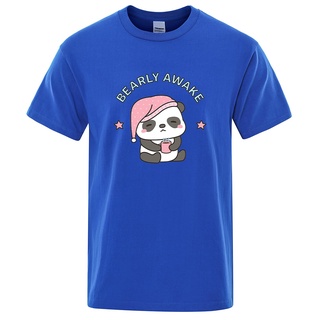 [100% Cotton] GILDAN Gzhd BF เสื้อยืด ผ้าฝ้าย 100% พิมพ์ลาย I Really Seem To Sleep Bearly Awakes ระบายอากาศ เรียบง่าย สํ