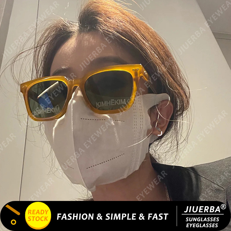 ภาพหน้าปกสินค้า(JIUERBA)COD แว่นกันแดด Ulzzang Candy Color สไตล์เกาหลีสำหรับผู้หญิง Retro Shades สำหรับผู้หญิง / ผู้ชาย