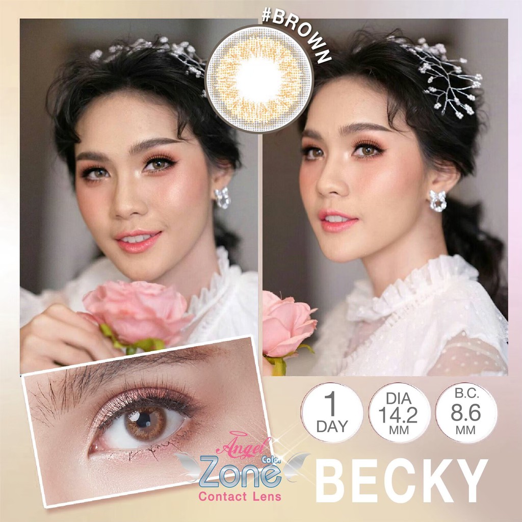(รายวัน) รุ่น Becky คอนแทคเลนส์รายวัน Angelzone (1Day) คอนแทคเลนส์ ...