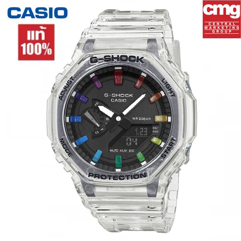 ภาพหน้าปกสินค้าสิงค้า นาฬิกา G-Shock รุ่น GA-2100SKE-7A 100%นาฬิกาข้อมือผู้ชาย สายเรซิ่น จัดส่งพร้อมกล่องคู่มือใบประกันศูนย์CMG 1ปี %