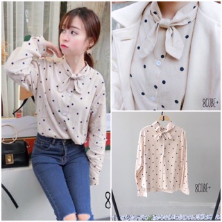 Polkadot Bunny Tie Shirt