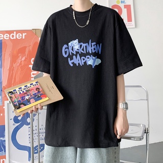 เสื้อยืดแฟชั่นฤดูร้อนสำหรับผู้ชาย【Size S-8XL】เสื้อยืดแขนสั้นฤดูร้อน Letter พิมพ์เสื้อยืดสไตล์ Street hip-hop เสื้อยืดเสื