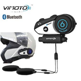 Vimoto V6 Helmet Bluetooth Intercom Headset บูลทูธติดหมวกกันน๊อต ...