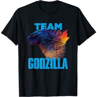 เสื้อยืดผ้าฝ้ายพรีเมี่ยม ใหม่ เสื้อยืดผ้าฝ้าย 100% พิมพ์ลาย Godzilla vs Kong Team สีนีออน แฟชั่นฤดูร้อน สําหรับผู้ชาย