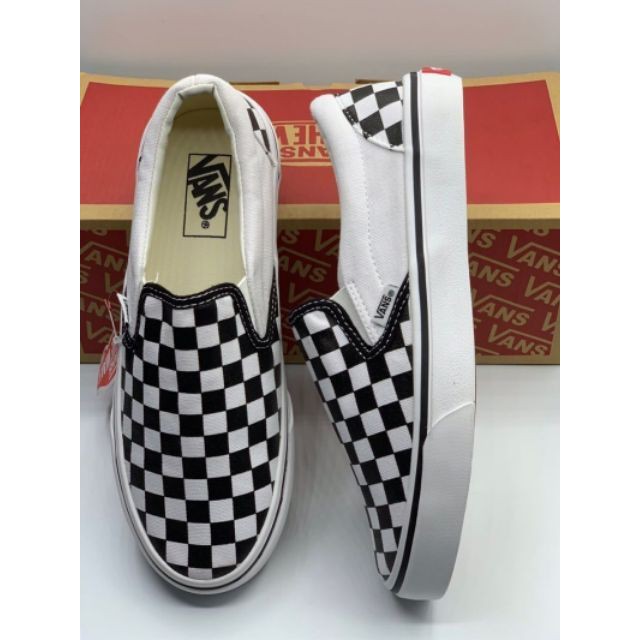 sale50-พร้อมส่ง-vans-slip-on-a-ตารางขาวดำ-sz-36-44-full-box