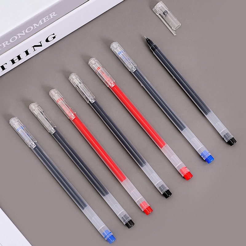 ภาพสินค้า(P-116) ปากกา หมึกเยอะ  ขนาด 0.5mm เขียนลื่น ปากกาเจล เครื่องเขียน สีน้ำเงิน แดง ดำ ส่งเร็ว จากร้าน nemurestationary บน Shopee ภาพที่ 1