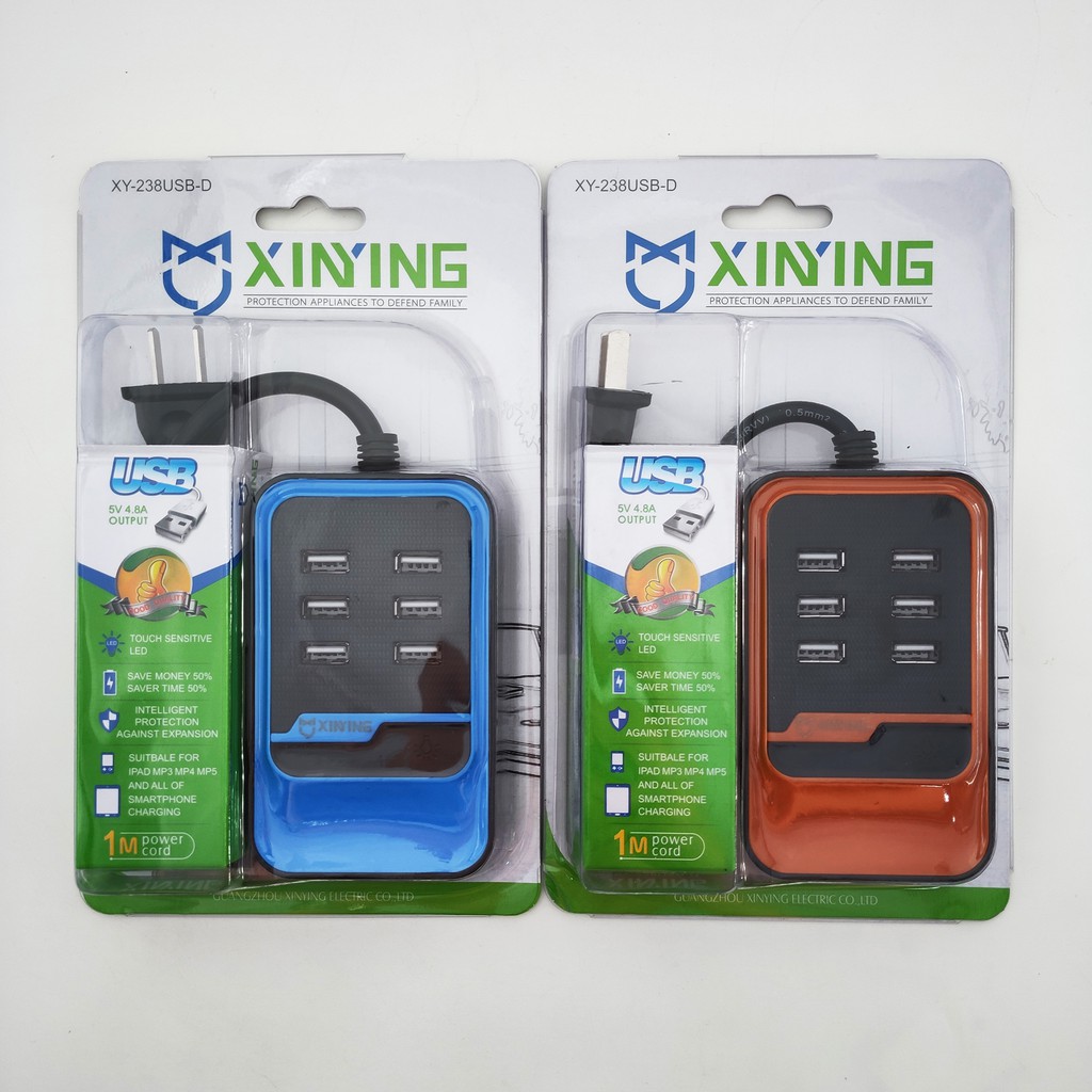 xinying-ปลั๊กไฟ-usb-6-ช่อง-รุ่น-xy-238usb-d