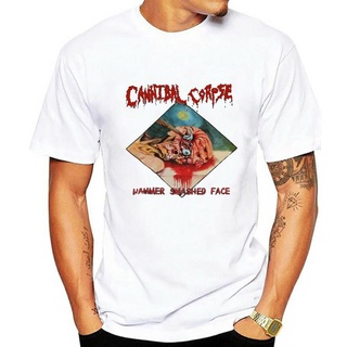 เสื้อยืดผ้าฝ้ายพรีเมี่ยม เสื้อยืด ผ้าฝ้าย พิมพ์ลายอัลบั้ม Cannibal Corpse Hammer Smashed Face 1993 สไตล์วินเทจ สําหรับผู