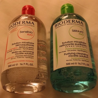 BIODERMA Sebium H2O (ฝาเขียว) สำหรับผิวมัน ผิวผสม เป็นสิวง่าย