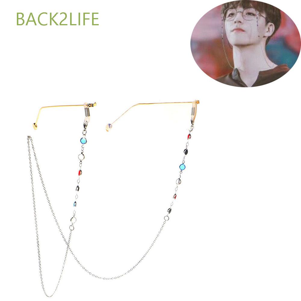 back2life-สายเชือกลูกปัดคริสตัลหลากสีสําหรับคล้องแว่นตา