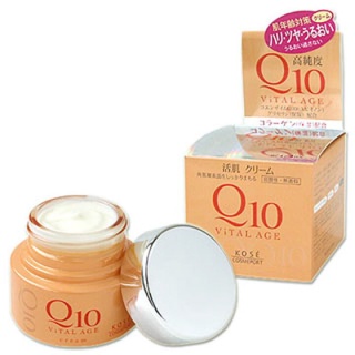 kose Q10 vital age cream 40g. ครีมบำรุงริ้วรอย ชุ่มชื่นเด้ง