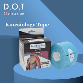 สินค้า D.O.T Kinesiological Teip Self-adhensive Elastic Bandage Medical Sports Cotton Kinesiology Tape Boxing Wrap Fitness Plaster Roll