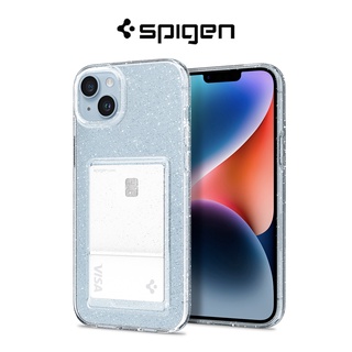 Spigen เคสโทรศัพท์มือถือ ลายกลิตเตอร์ มีช่องใส่บัตร สําหรับ iPhone 14 13