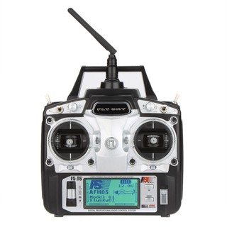 เครื่องส่งสัญญาณ Flysky FS-T6 ความแม่นยำสูง 2.4GHz โหมด 6CH 2 ส่งสัญญาณ พร้อมตัวรับ