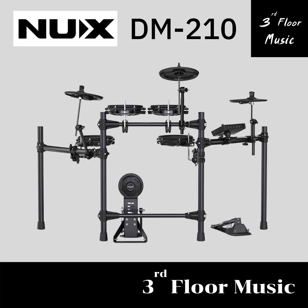 nux-dm-210-กลองไฟฟ้า-รับประกัน-1-ปี-สุดคุ้ม-3rd-floor-music