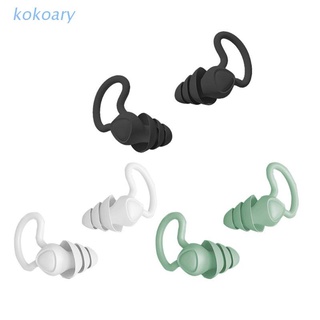 สินค้า KOK 1Pair Noise Cancelling Earplugs Waterproof Diving Sleeping Anti-Noise Ear Plug for Soft Silicone Ear Protector