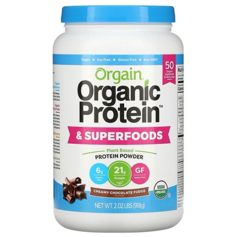 Orgain, Organic Protein & Superfoods Powder, Plant Based, Creamy ...