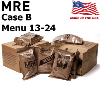สินค้า +พร้อมส่ง+ MRE USA Case B​ มีให้เลือก MENU 13-24 อาหารฉุกเฉินทหารกองทัพสหรัฐอเมริกา Meal Ready to Eat Individual