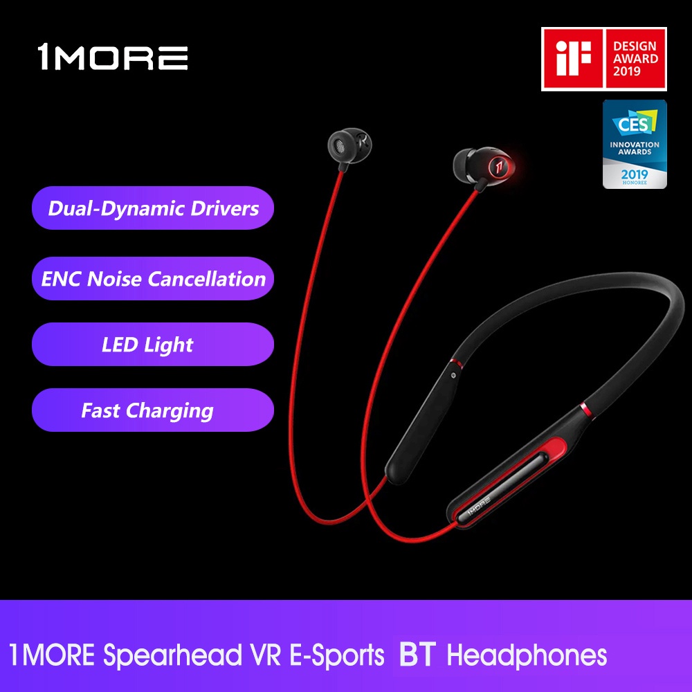 ราคาและรีวิว1MORE In-ear Headphones BT E-Sports Gaming Neckband Earphones