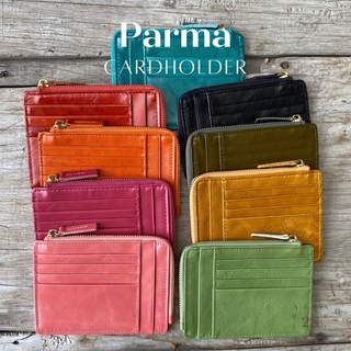 Parma leather cardholder  กระเป๋าสตางค์ใส่บัตรหนังแท้100%