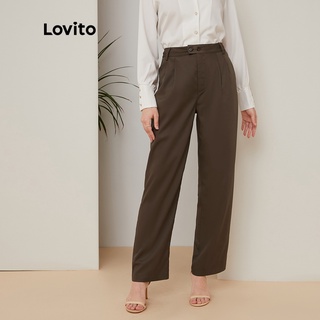 ภาพหน้าปกสินค้าLovito กางเกง แบบเรียบ สไตล์สง่างาม Mix Pants L21EN080 (สีน้ำตาลมอคค่า) ซึ่งคุณอาจชอบสินค้านี้