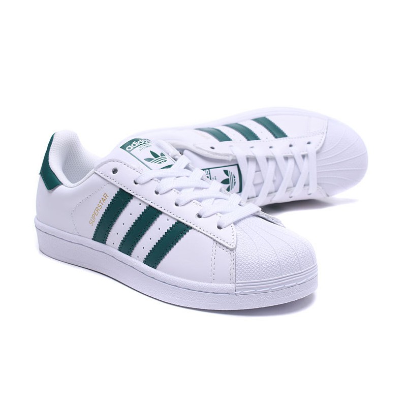 รองเท้าลำลอง-adidas-superstar-ii-แท้-หุ้น-หมึกสีขาวเขียว-36-45