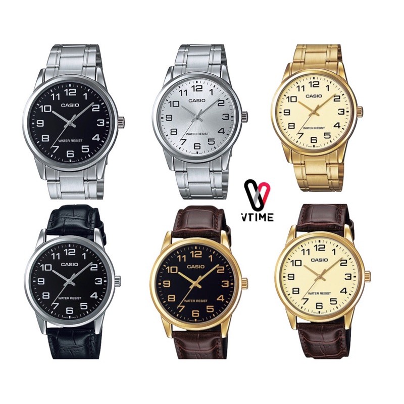 รูปภาพสินค้าแรกของนาฬิกาผู้ชาย CASIO รุ่น MTP-V001D  MTP-V001L  MTP-V001GL series